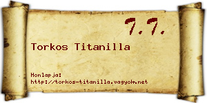 Torkos Titanilla névjegykártya